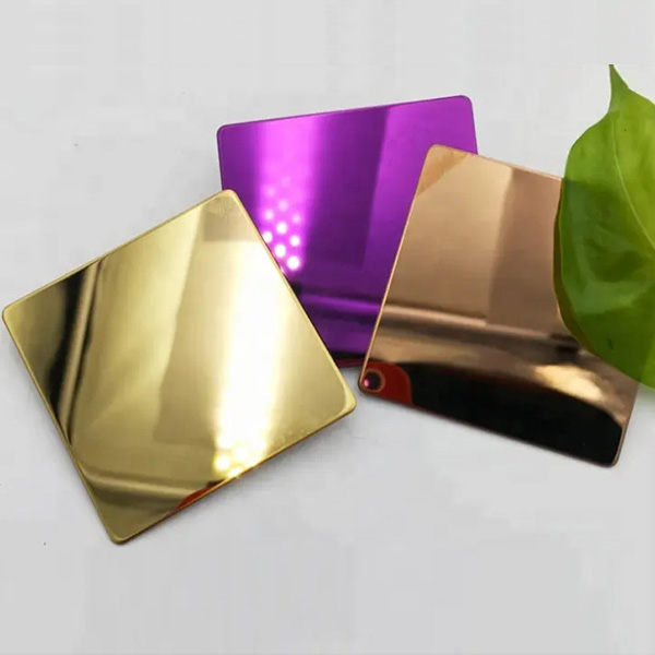 China SS304 Plate Gold Rose Gold Black Blue Green Purple Red brown Color Stainless Steel Plate